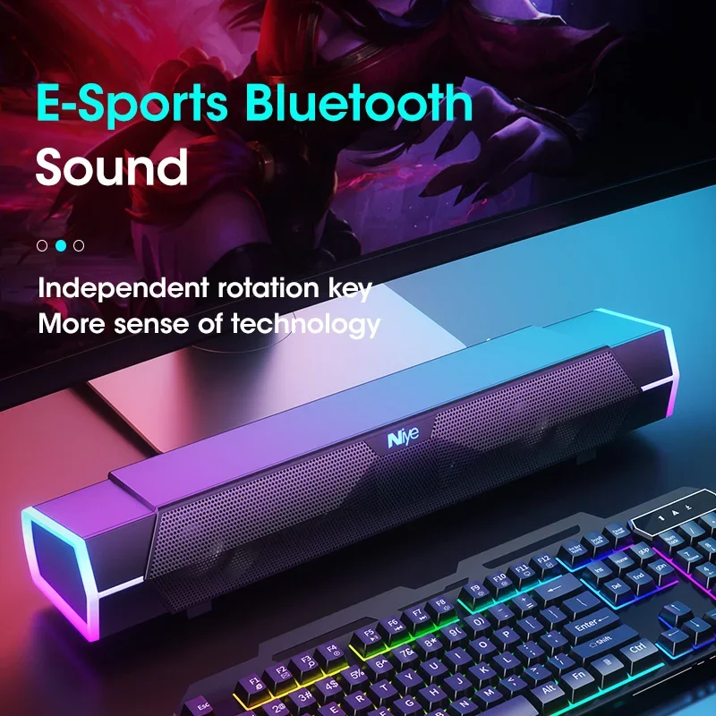 Barre de son stéréo 4D, haut-p - Rgb Computer Soundbar For Pc avis et prix