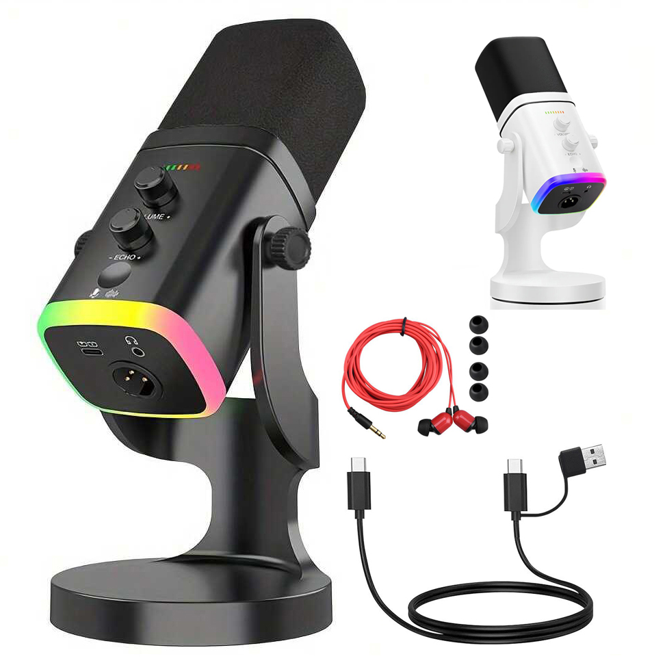 Microphone dynamique USB/XLR p - Gaming Headset With Mic Rgb avis et prix