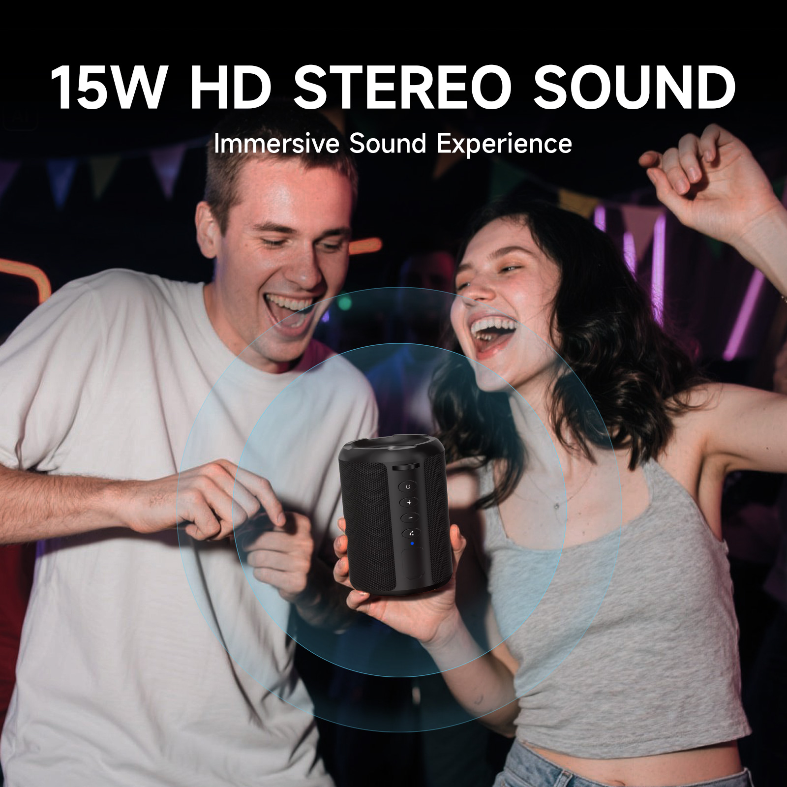 Haut-parleur Bluetooth sans fi - Portable Bluetooth Speaker Waterproof Ipx7 avis et prix