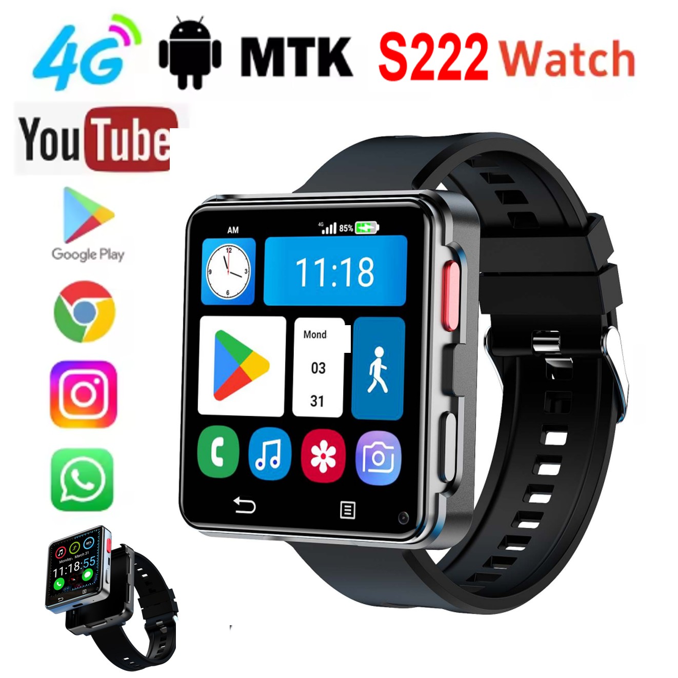 Montre connectée S222 4G avec  - Smartwatches avis et prix