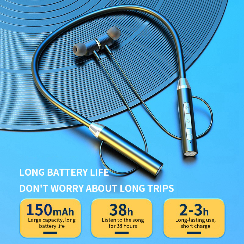 Fone Bluetooth 5.0 tour de cou - Magnetic Neckband Sports Earphones avis et prix
