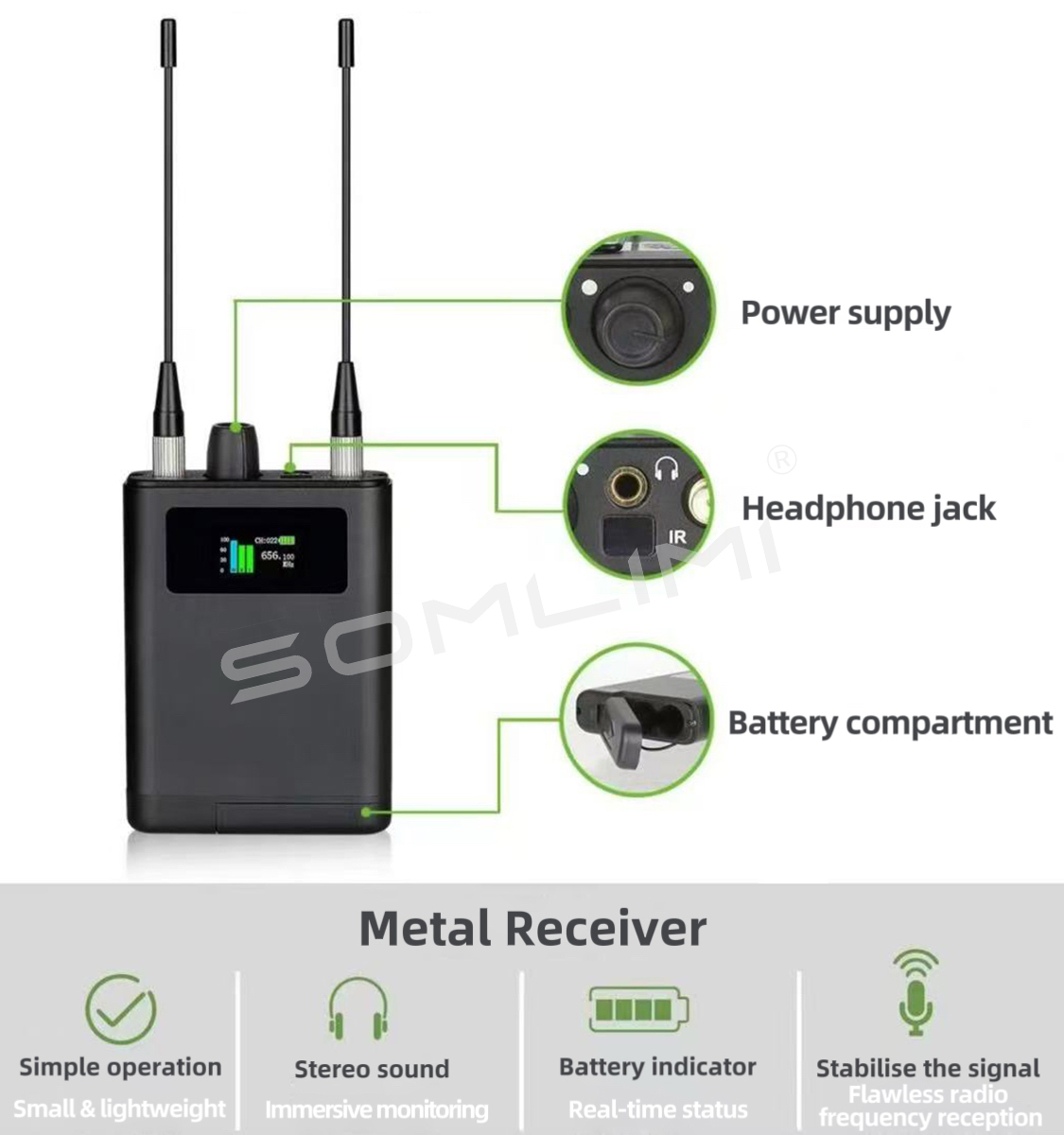 SOMLIMI Système de monitoring  - In Ear Monitors For Singers avis et prix