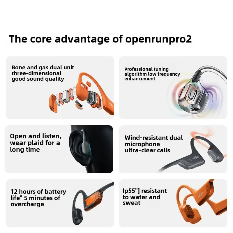 Écouteurs SHOKZ OpenRun Pro 2  - Bone Conduction Running Headphones avis et prix