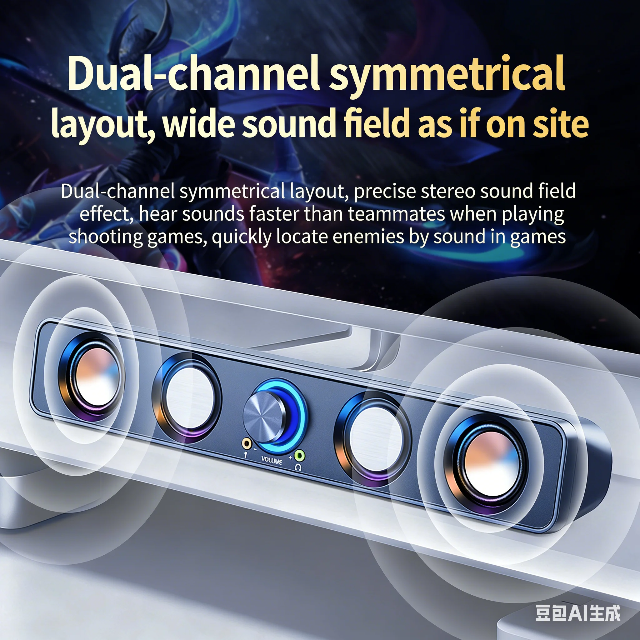 Système de haut-parleurs home  - Rgb Computer Soundbar For Pc avis et prix