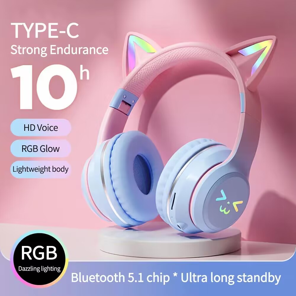 Rvb lueur écouteurs sans fil é - Gaming Headset With Mic Rgb avis et prix