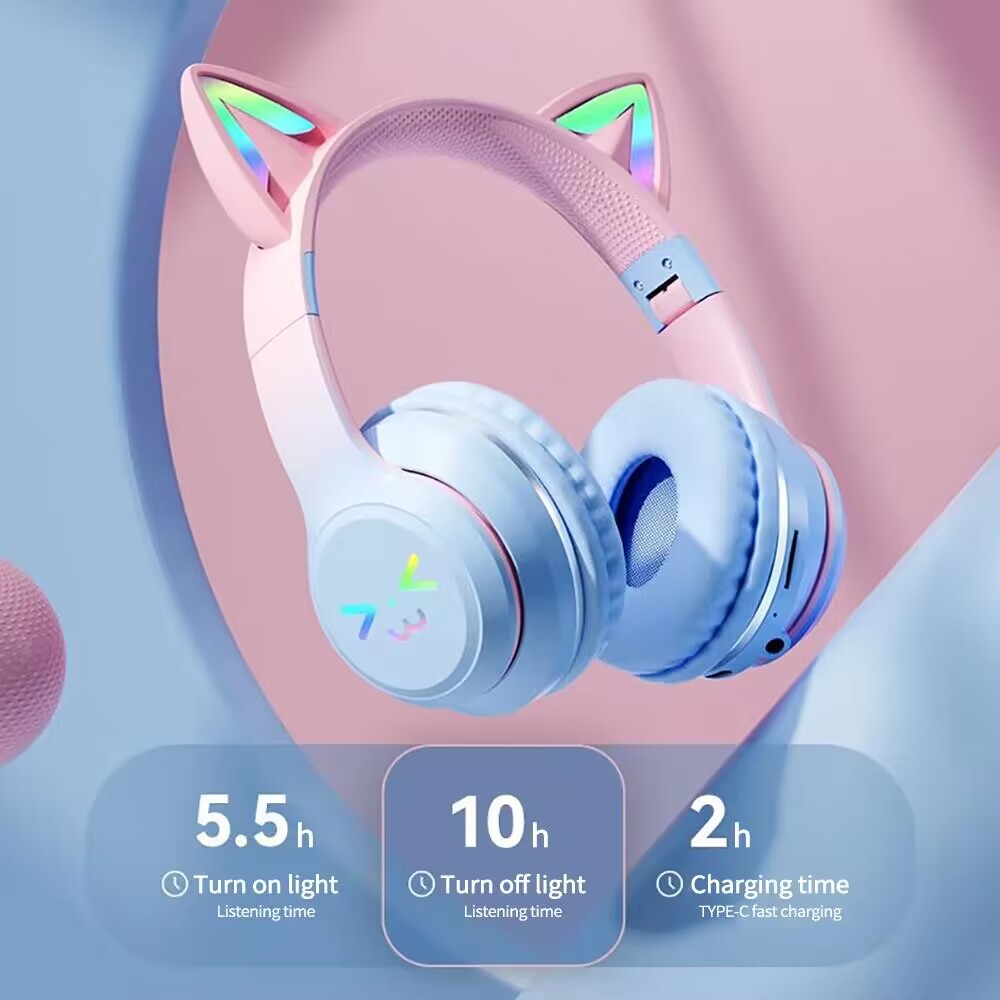 Rvb lueur écouteurs sans fil é - Gaming Headset With Mic Rgb avis et prix