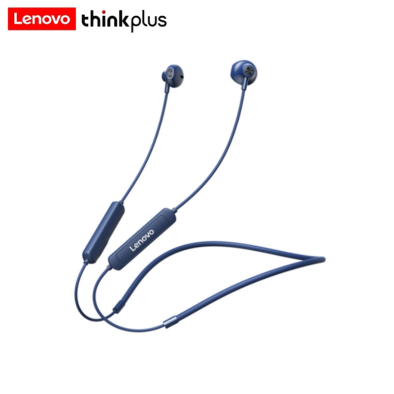 Lenovo-Écouteurs sans fil Blue - Magnetic Neckband Sports Earphones avis et prix