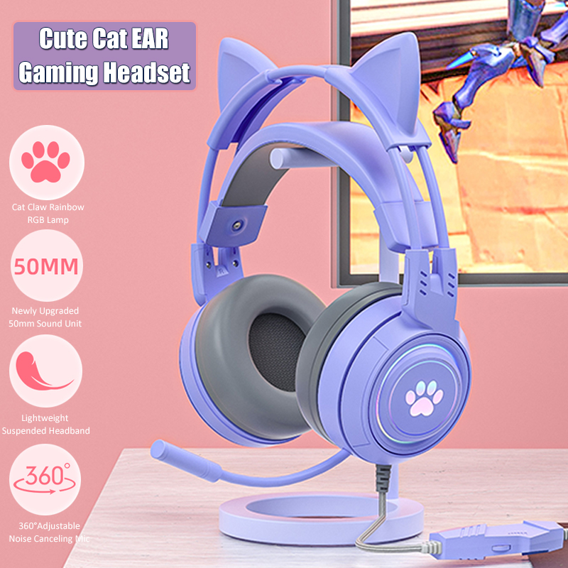 Casque de jeu d'oreille de cha - Gaming Headset With Mic Rgb avis et prix